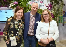 At the booth of Bloemen Bureau Holland we meet from left to right Francine van Wijk, Rob Tas and Monique Tummers. Rob is a new face at the Flower Bureau. He has been working as Manager (Inter)national relations floriculture sector for over a month now.